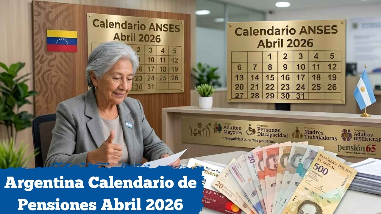 Argentina: Calendario de Pensiones Abril 2026 – Quién cobra $85.000 y cómo inscribirse